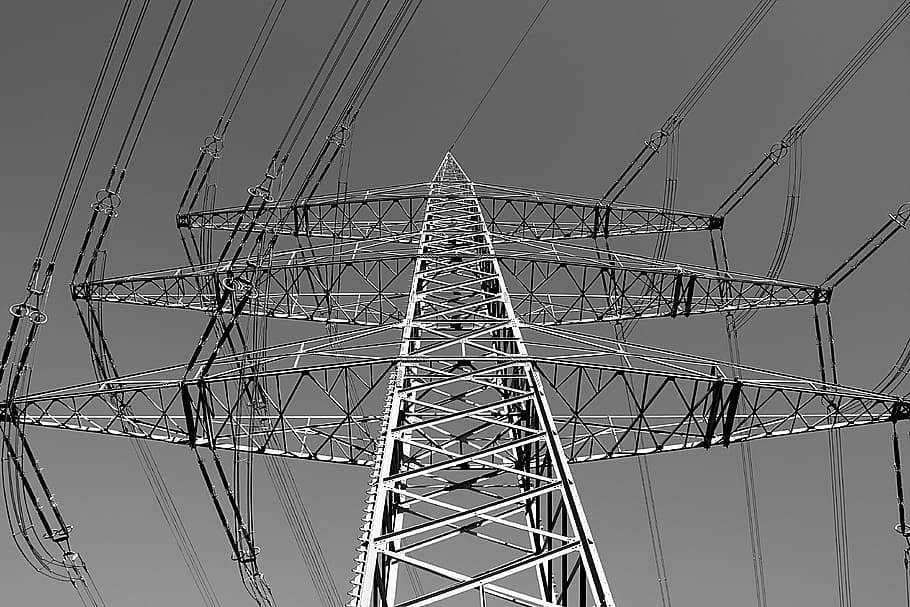 strommast, current, power line, electricity, energy, high voltage HD wallpaper