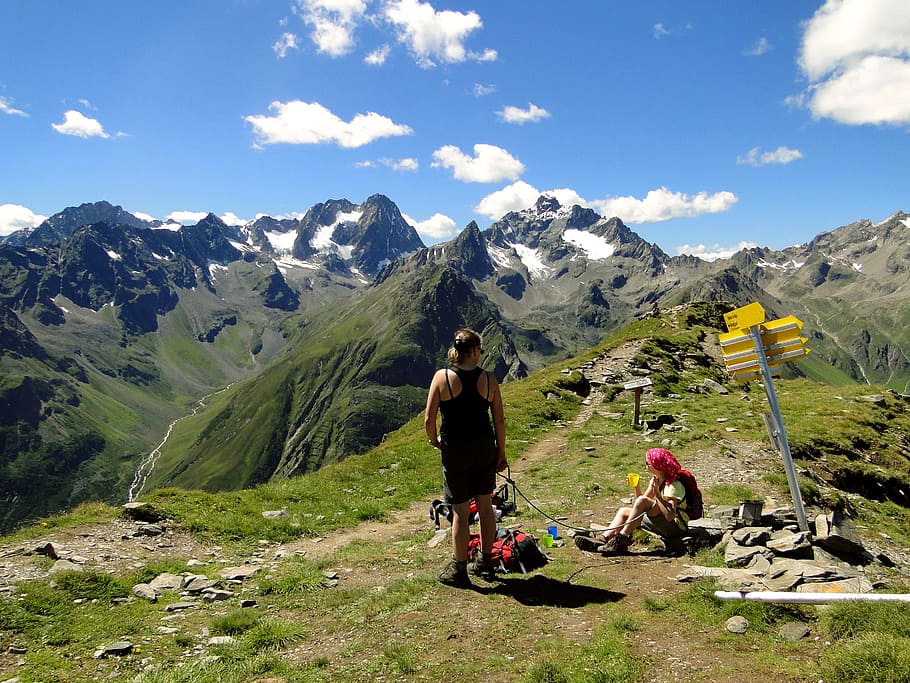 Hiking, Rest, Viewpoint, mountain hiking, jause, gahwinden HD wallpaper