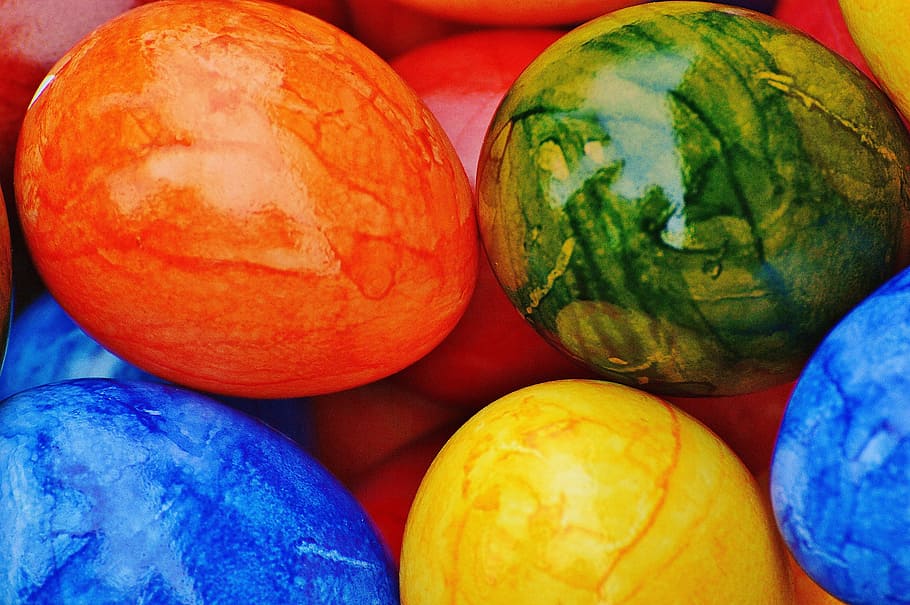 easter, easter eggs, colorful, happy easter, colored, food HD wallpaper