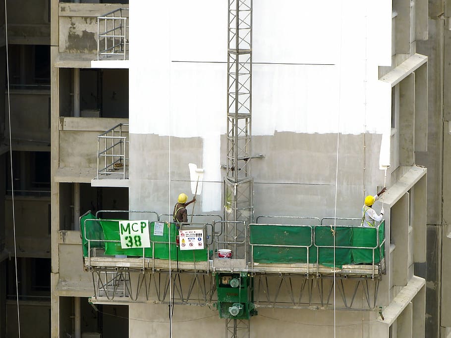construction, building construction, architecture, heavy equipment HD wallpaper