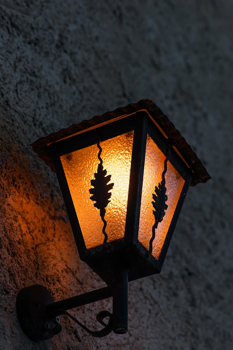 lantern, lighting, electric lantern, wall lantern, former, night HD wallpaper