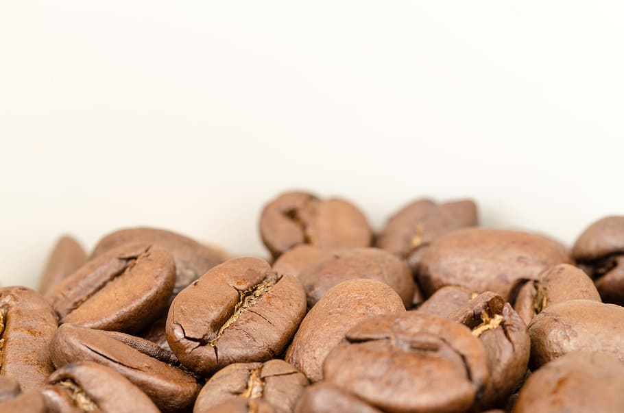 coffee, brown, caffeine, seed, background, black, espresso, HD wallpaper