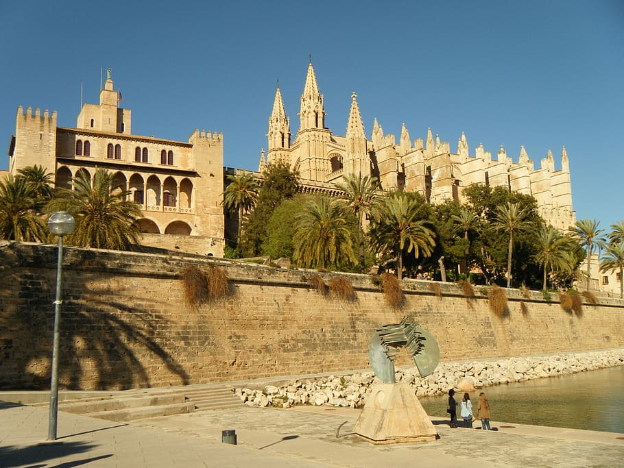 building, architecture, majorca, spain, tour, city, tourism HD wallpaper