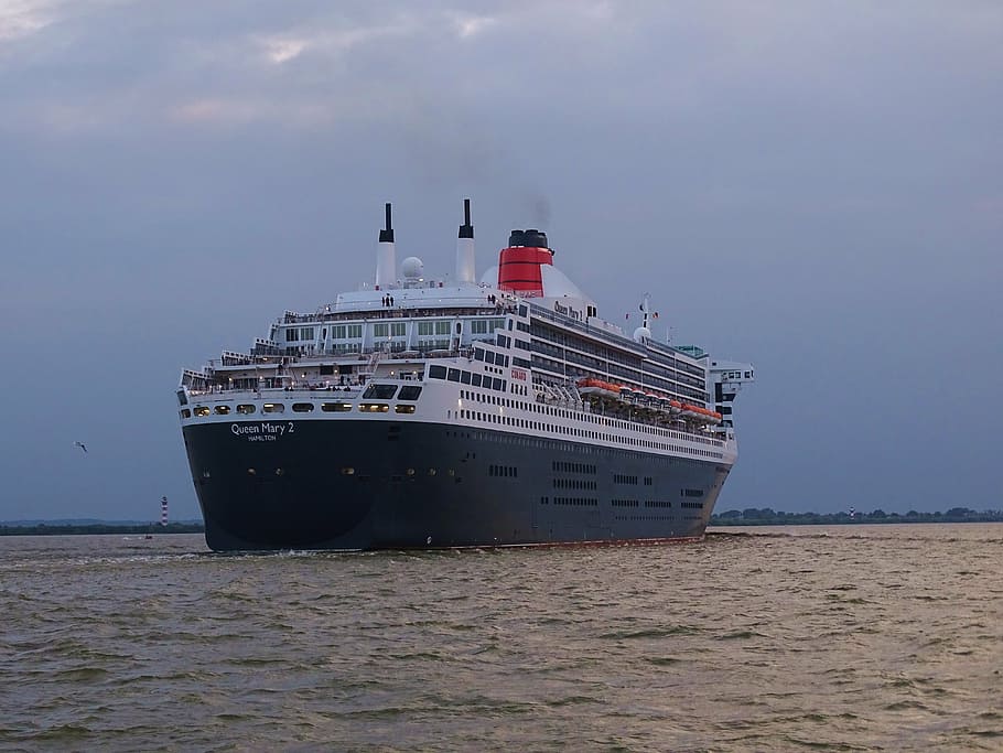 black and white cruise ship on body of water during daytime, ships, HD wallpaper