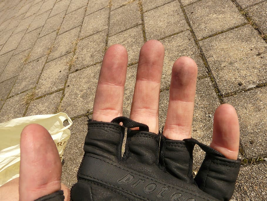 hand, finger, work, dirty, glove, bike gloves, human body part HD wallpaper