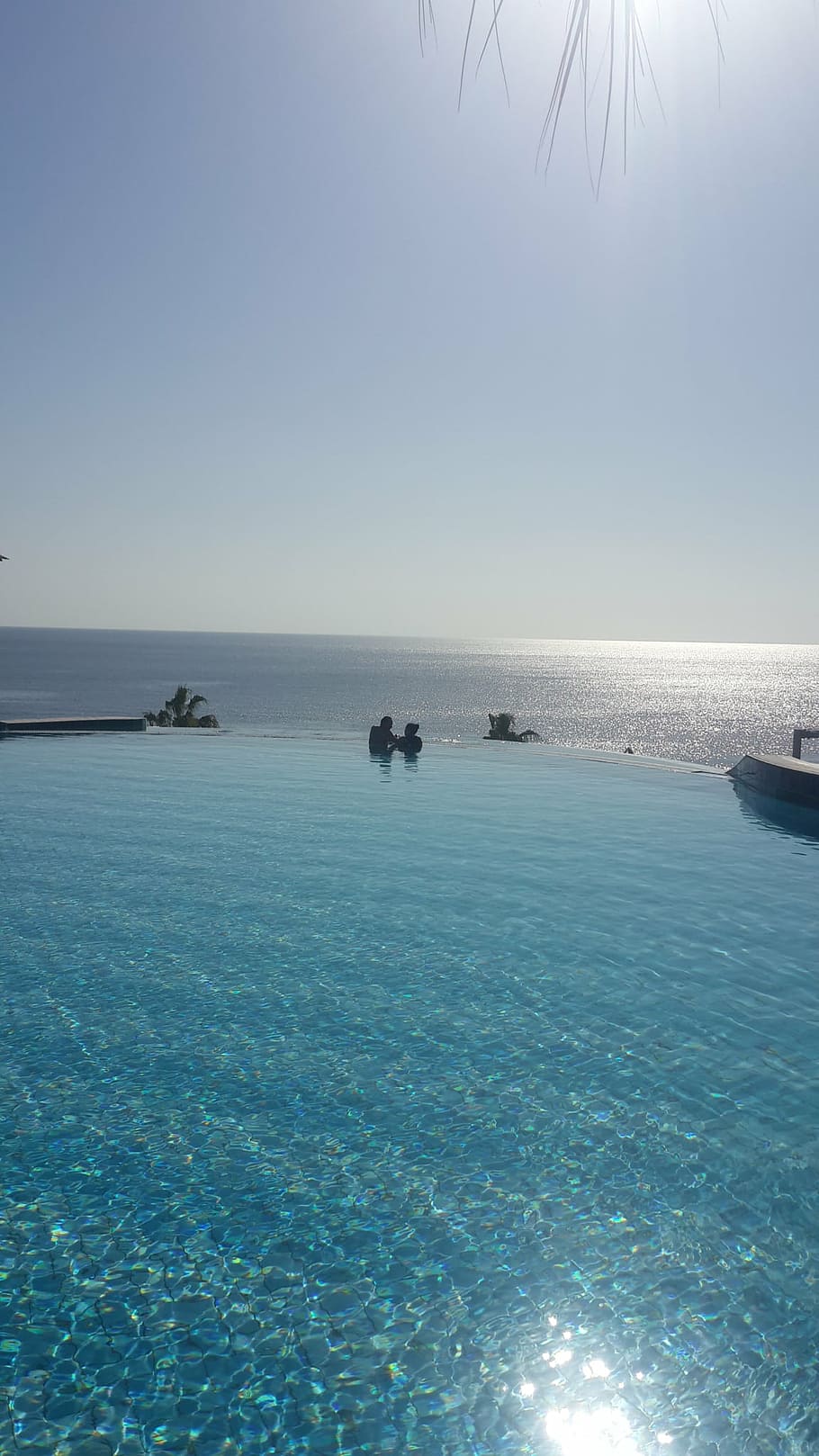 coast, hotel, infinity pool, island, leisure, meer, ocean, paradise HD wallpaper