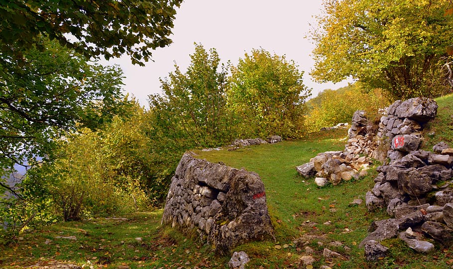 crossroads, trail, sassi, excursion, the european path, e5 HD wallpaper