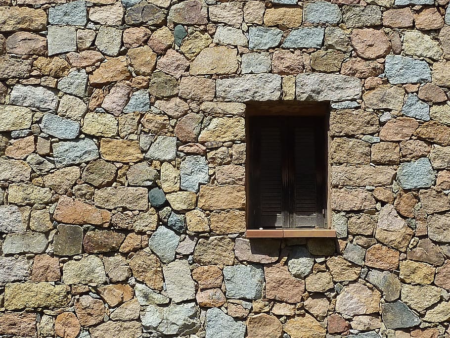 window, corsican, wall, built structure, architecture, day HD wallpaper