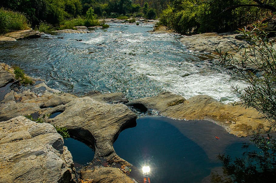 River, Landscape, Flow, river landscape, water, nature, no people HD wallpaper