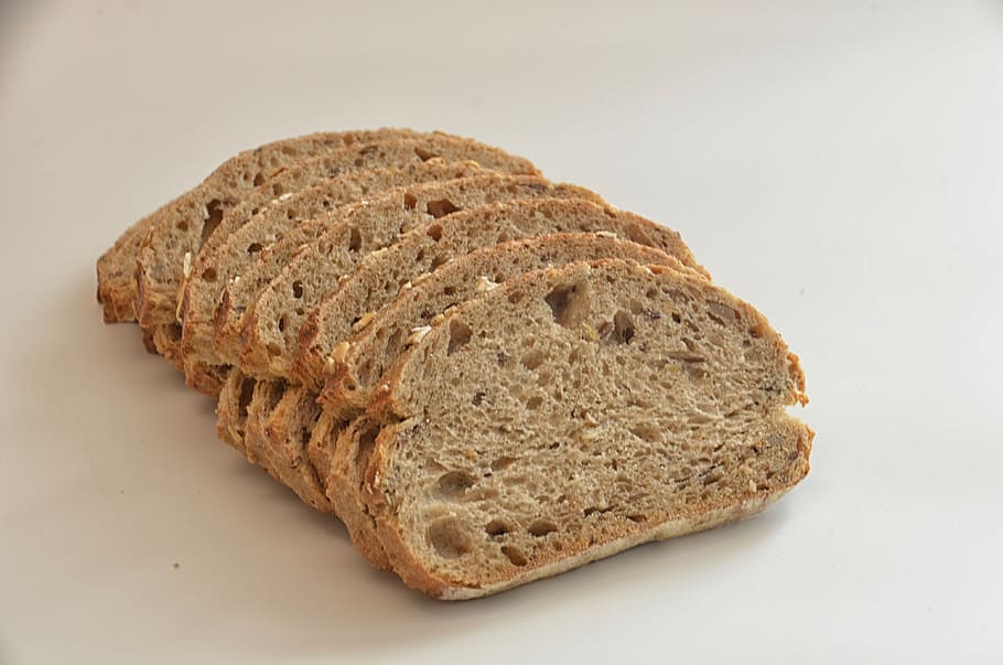 bread, food, snack, slice, oat, meal, white, food and drink HD wallpaper
