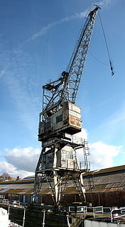 crane, dockyard, shipyard, maritime, jetty, maintenance, steel HD wallpaper