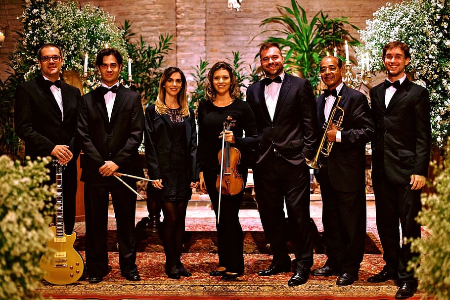 Orchestra, Music, capelozza, people, group Of People, men, outdoors HD wallpaper