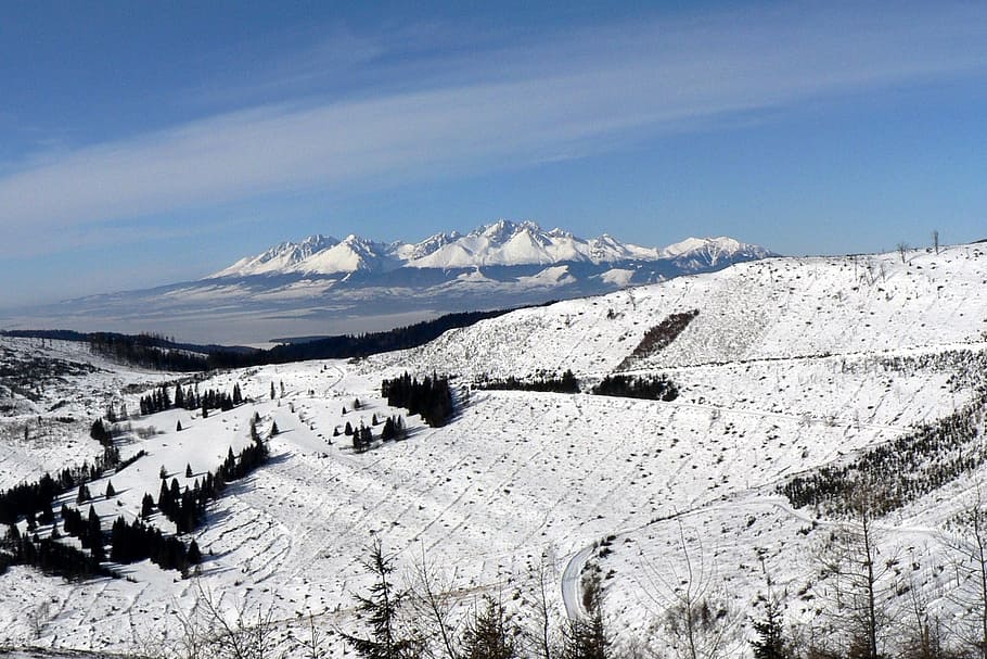 slovakia, vysoké tatry, mountains, snow, winter, high tatras, HD wallpaper