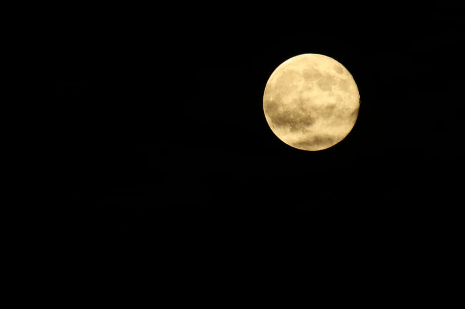 crescent moon, night, sky, dark, halloween, astronomy, full Moon HD wallpaper