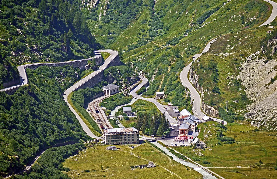 high rhône valley, gletsch, hub, pass roads, furka pass, grimsel pass, HD wallpaper