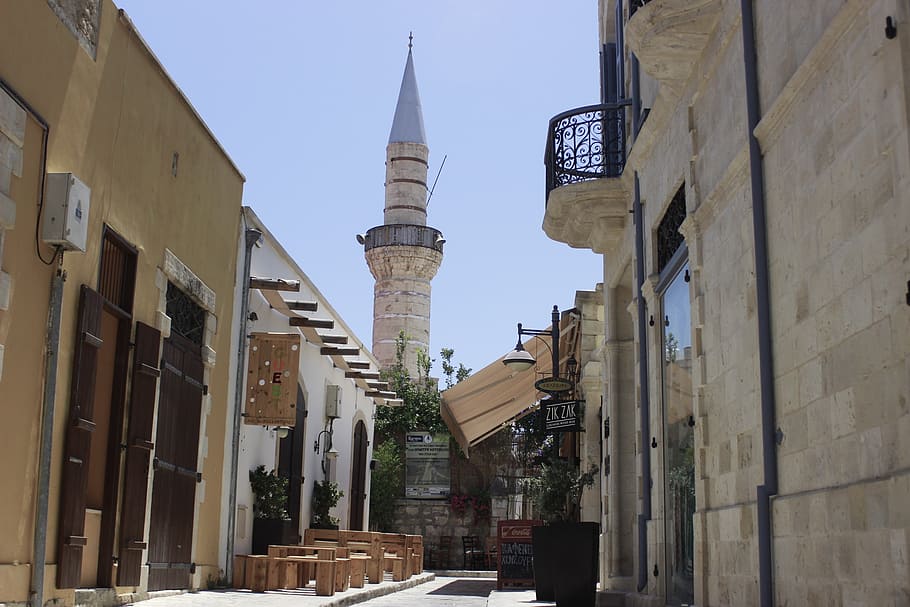 mosque, minaret, islam, architecture, muslim, building, cyprus HD wallpaper