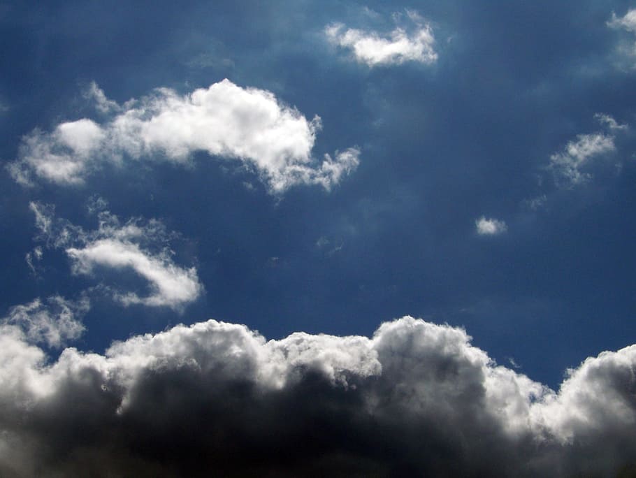 Clouds, Sky, Blue, Weather, Climate, rain, cumulus, atmosphere HD wallpaper