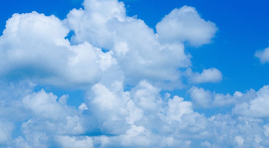white clouds, sky, nature, spring, summer, heaven, cloudscape HD wallpaper