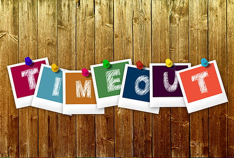 Timeout text decor, clock, morning, pointer, hour, chill out HD wallpaper