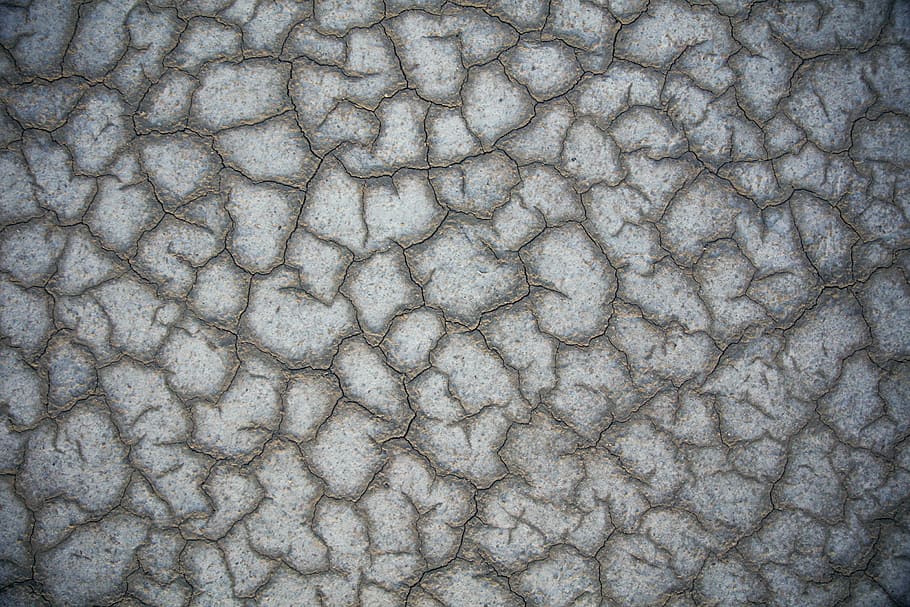 cracked ground, closeup photo of beige and gray textile, concrete HD wallpaper