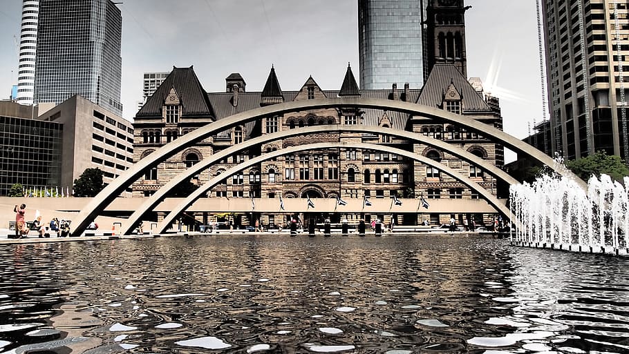 toronto, canada, town hall, architecture, built structure, building exterior HD wallpaper