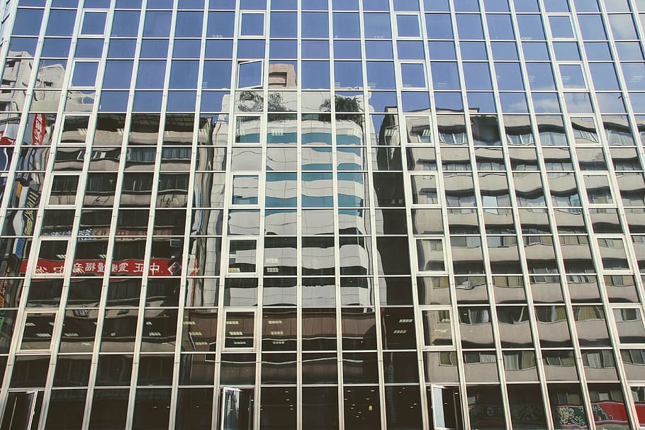 facade, building, architecture, mirroring, window, office Building HD wallpaper