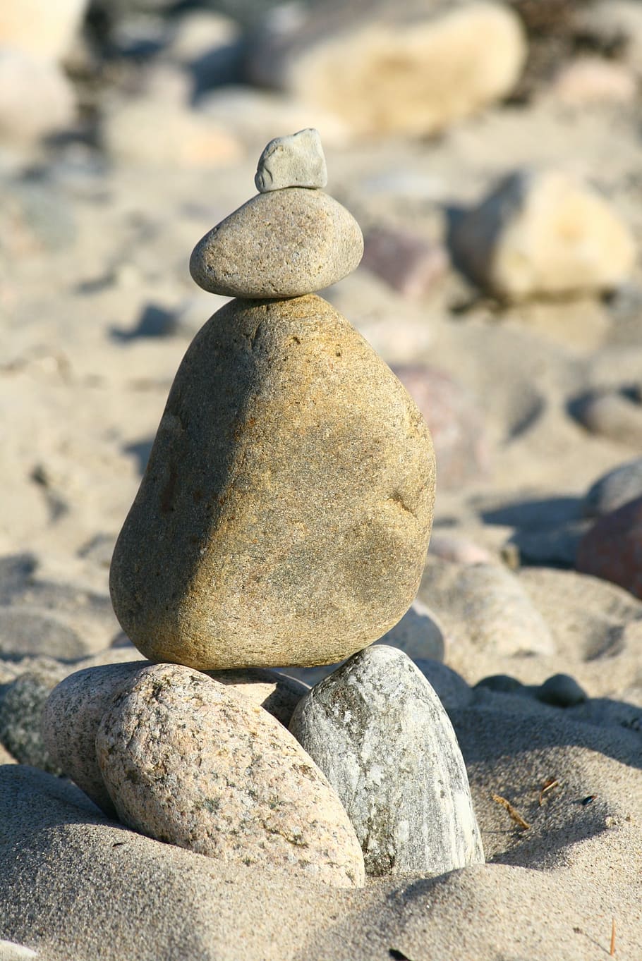 beach, stones, play, fun, sculpture, sand, coast, leisure, pebble HD wallpaper