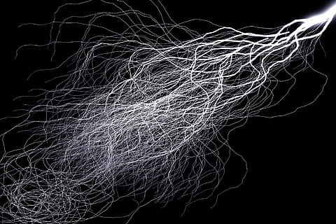 white lightning digital wallpaper, flash, black, thunderstorm HD wallpaper