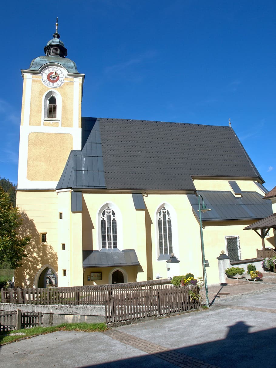 Catholic, kirchenlandl, hl bartholomäus, church, religious, HD wallpaper