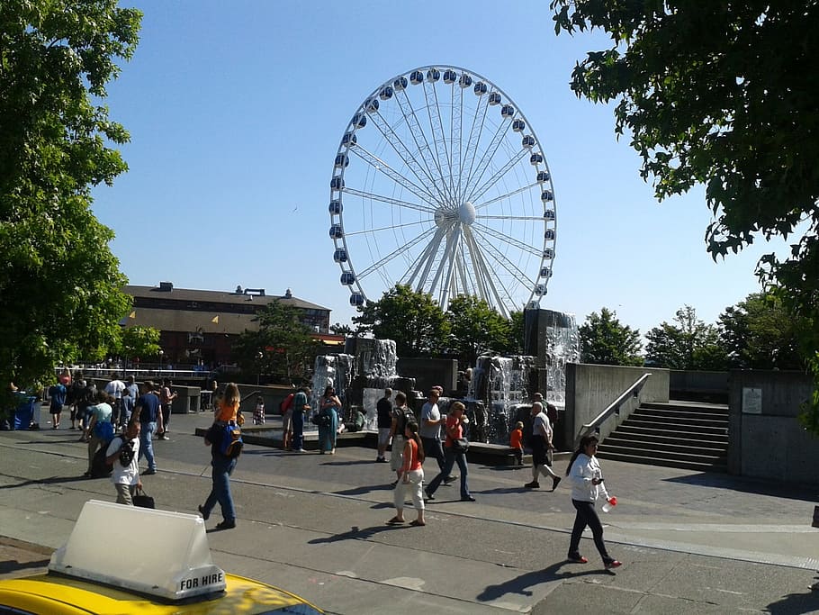 Ferris Wheel, Amusement Park, Fun, fair, carnival, entertainment, HD wallpaper