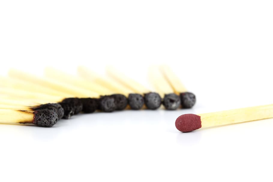 brown wooden match stick lot, matchsticks, white, boss, business HD wallpaper