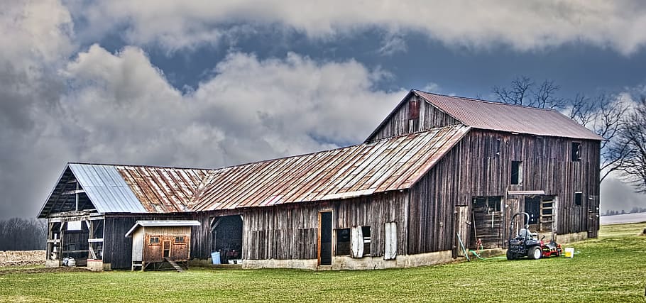 barn, rustic, barns, ohio, digital art, rural, scenic, country HD wallpaper