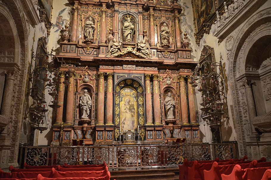 Church, Altar, Interior, the altar, the interior of the, interior of the church, HD wallpaper