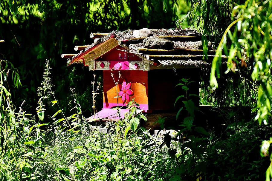 Beehive, Bee House, Bees, Honey, bees stand, bee hives, outdoors HD wallpaper