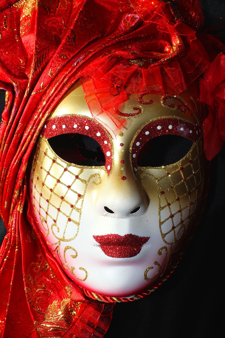 Decorative Venetian Face Mask Editorial Image - Image of painted, venetian:  106923885