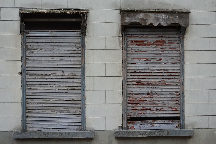 shutters, dilapidated building, architecture, built structure HD wallpaper