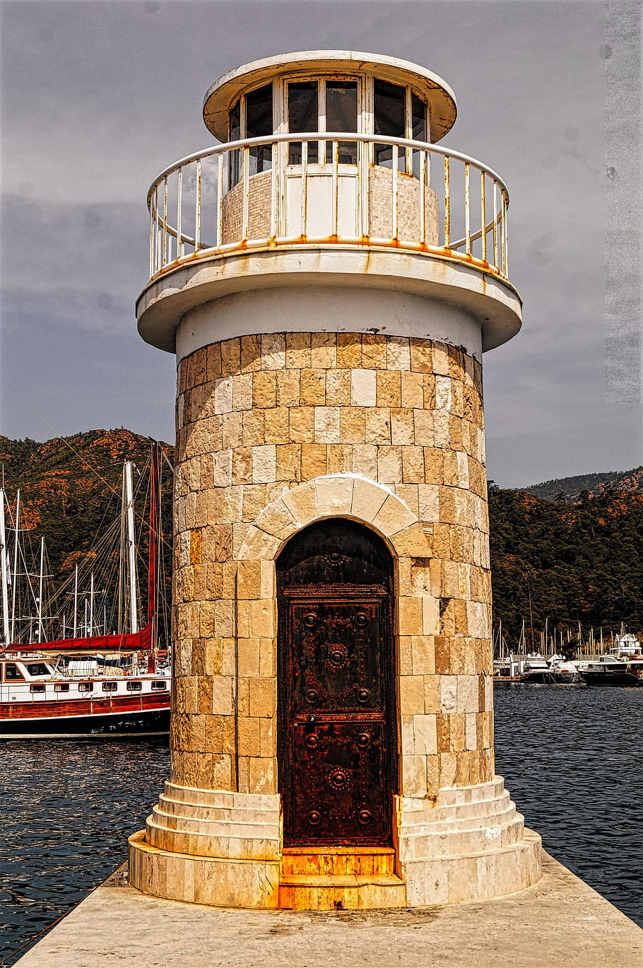 Marmaris, Marine, Lighthouse, building exterior, architecture, HD wallpaper