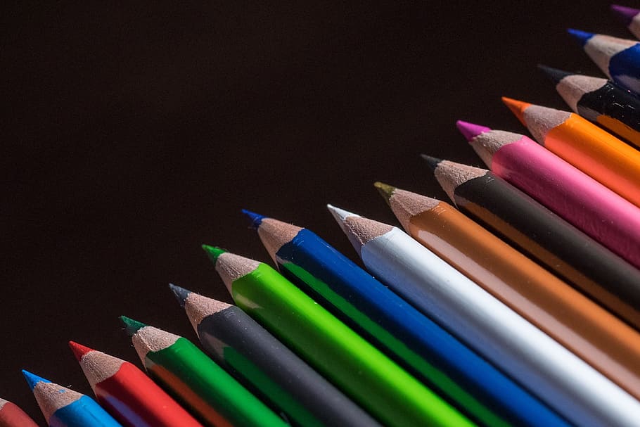 Colored Pencils, Wooden, Pegs, Pens, wooden pegs, colorful, HD wallpaper