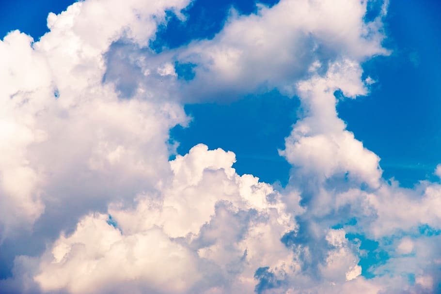 Clouds, Sky, Blue, Steel, the sky, storm, nature, weather, air HD wallpaper