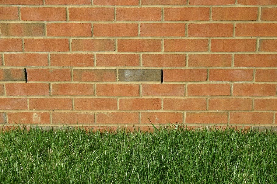 Brick, Grass, Green, Green, Architecture, House, home, stone HD wallpaper
