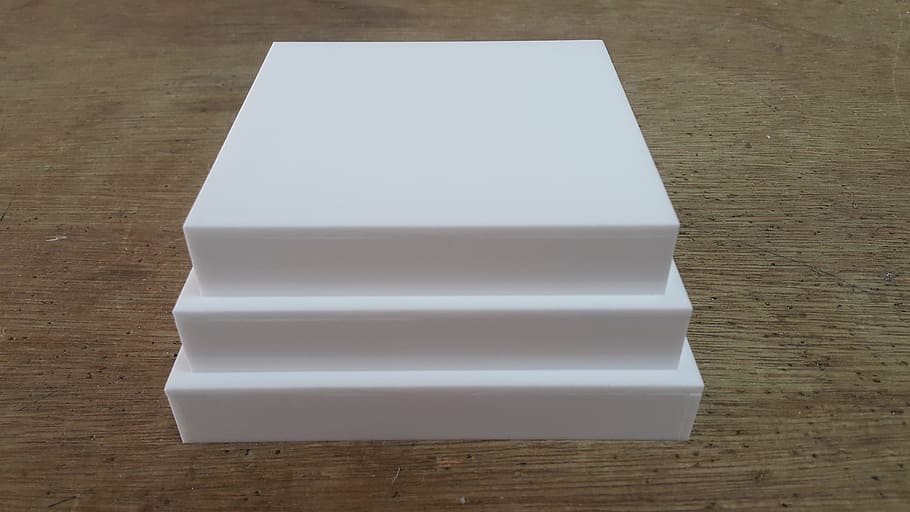 acrylic, white, stepped, table, indoors, no people, white color HD wallpaper