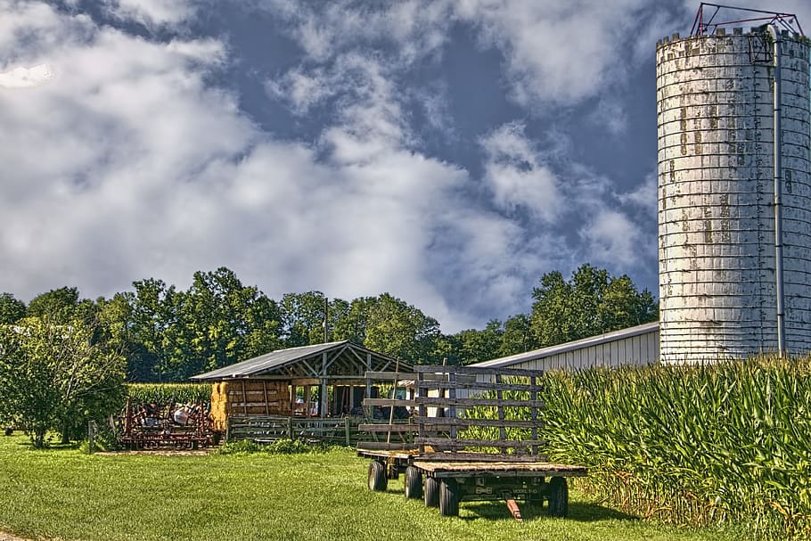 barn, rustic, barns, ohio, digital art, rural, scenic, country HD wallpaper