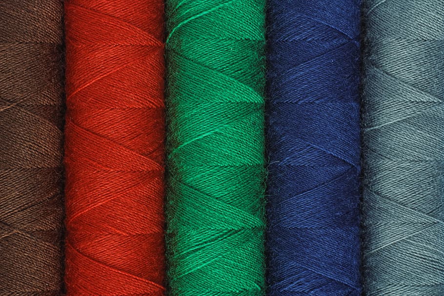 sewing thread lot, colors, colours, full frame, multi colored HD wallpaper