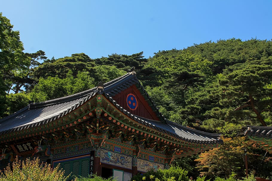 Castle, Korean, Traditional, Wall, ancient, architecture, south, HD wallpaper