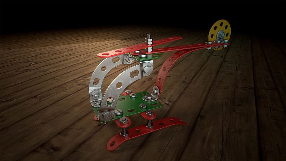 gray and red helicopter RC toy, technology, toys, kit, metal HD wallpaper