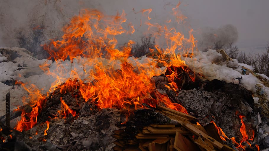 snow, fire, ali, on fire on fire, swaddling, heat - temperature HD wallpaper