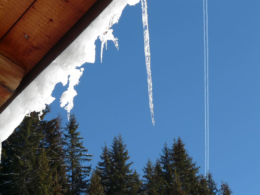 Icicle, Winter, Snow, Cold, Frozen, Sky, blue, ice, cloud - sky HD wallpaper
