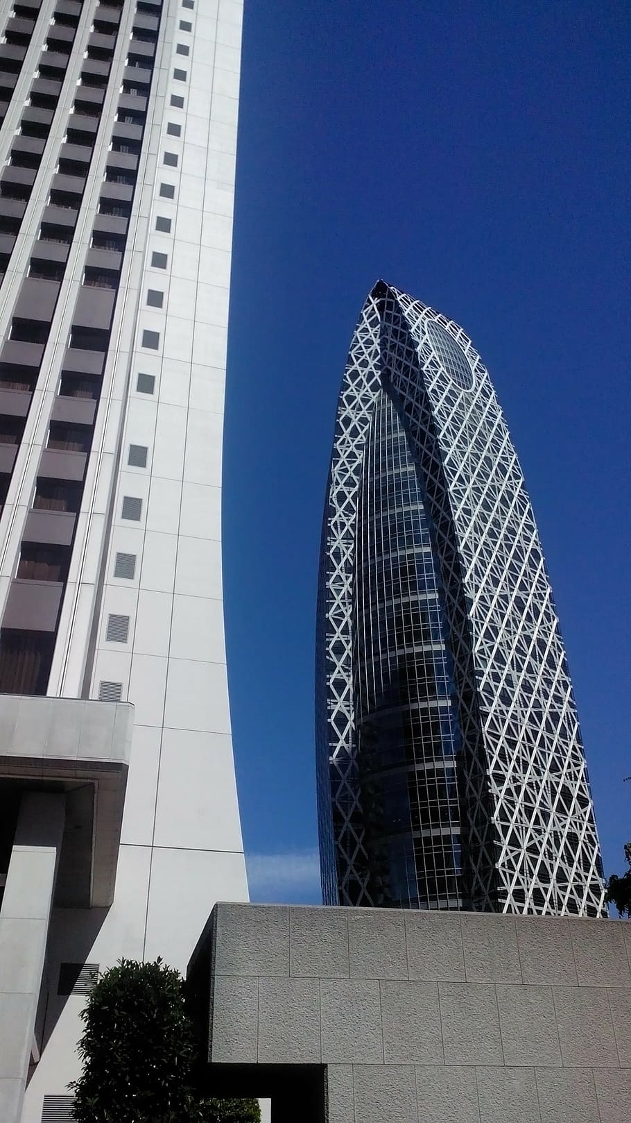 japan, construction, skyscraper, building, architecture, blue HD wallpaper