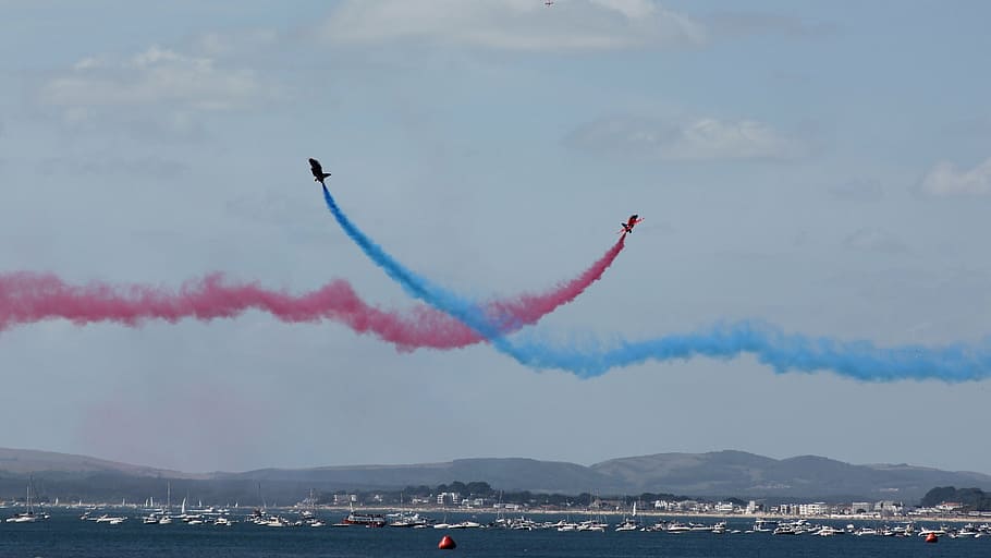 planes, red arrows, display, show, entertainment, aeroplane HD wallpaper