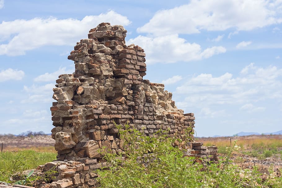 Ruins, Wall, Old, Stone, Brick, Ruined, aged, rock, structure HD wallpaper
